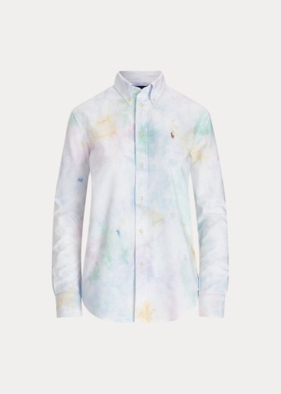 Women's Polo Ralph Lauren Tie-Dye Oxford Shirt | 903584XBY